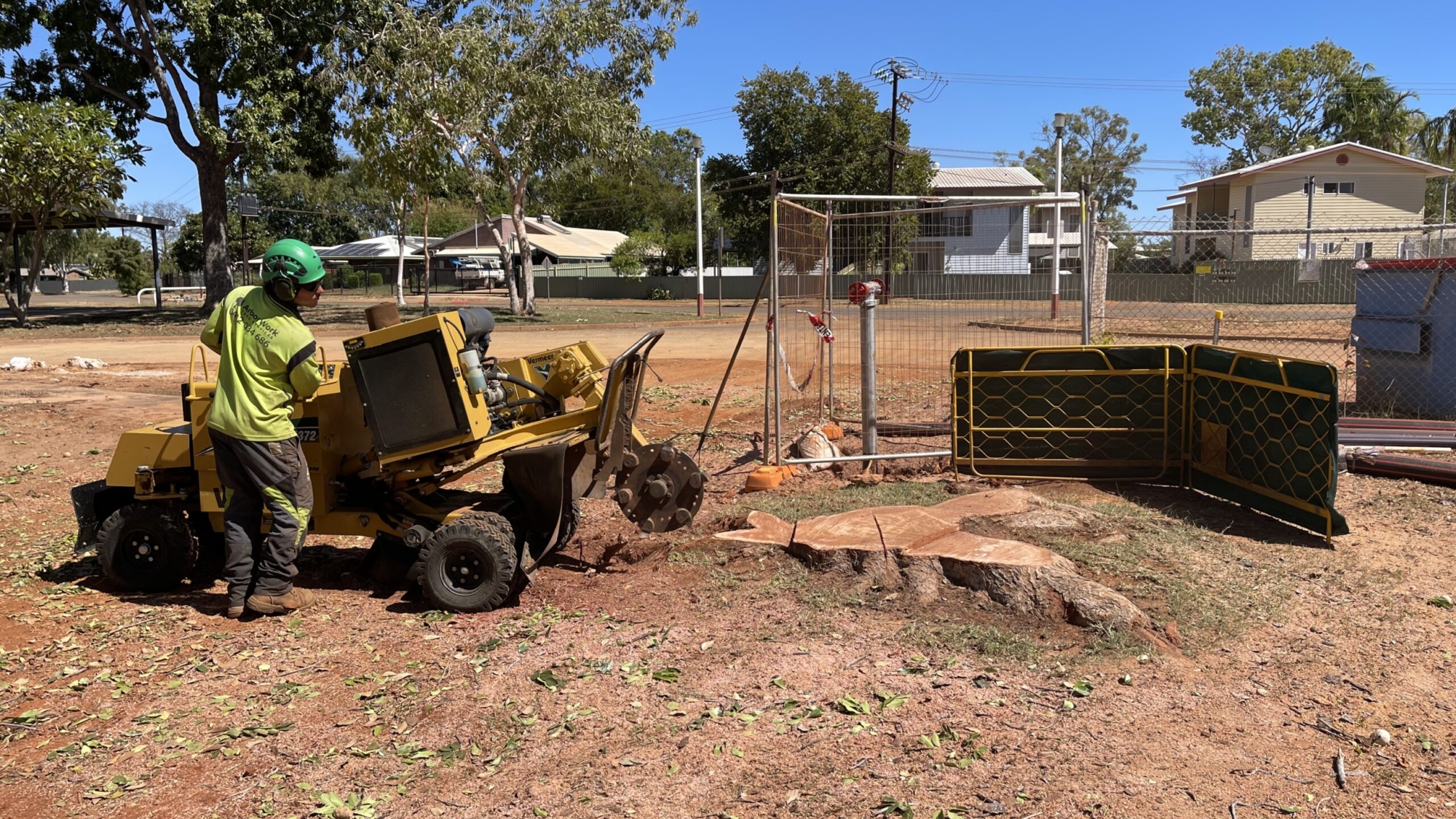 Stump grinding